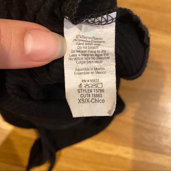 Know. One. Cares. Black Ribbed Cami - Picture 4 of 4